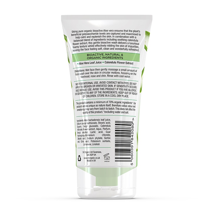 Dr Organic Aloe Vera Soothing Face Wash 150ml